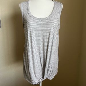 Faux knot stripe tank